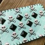 Skull & Scissors Studded C..